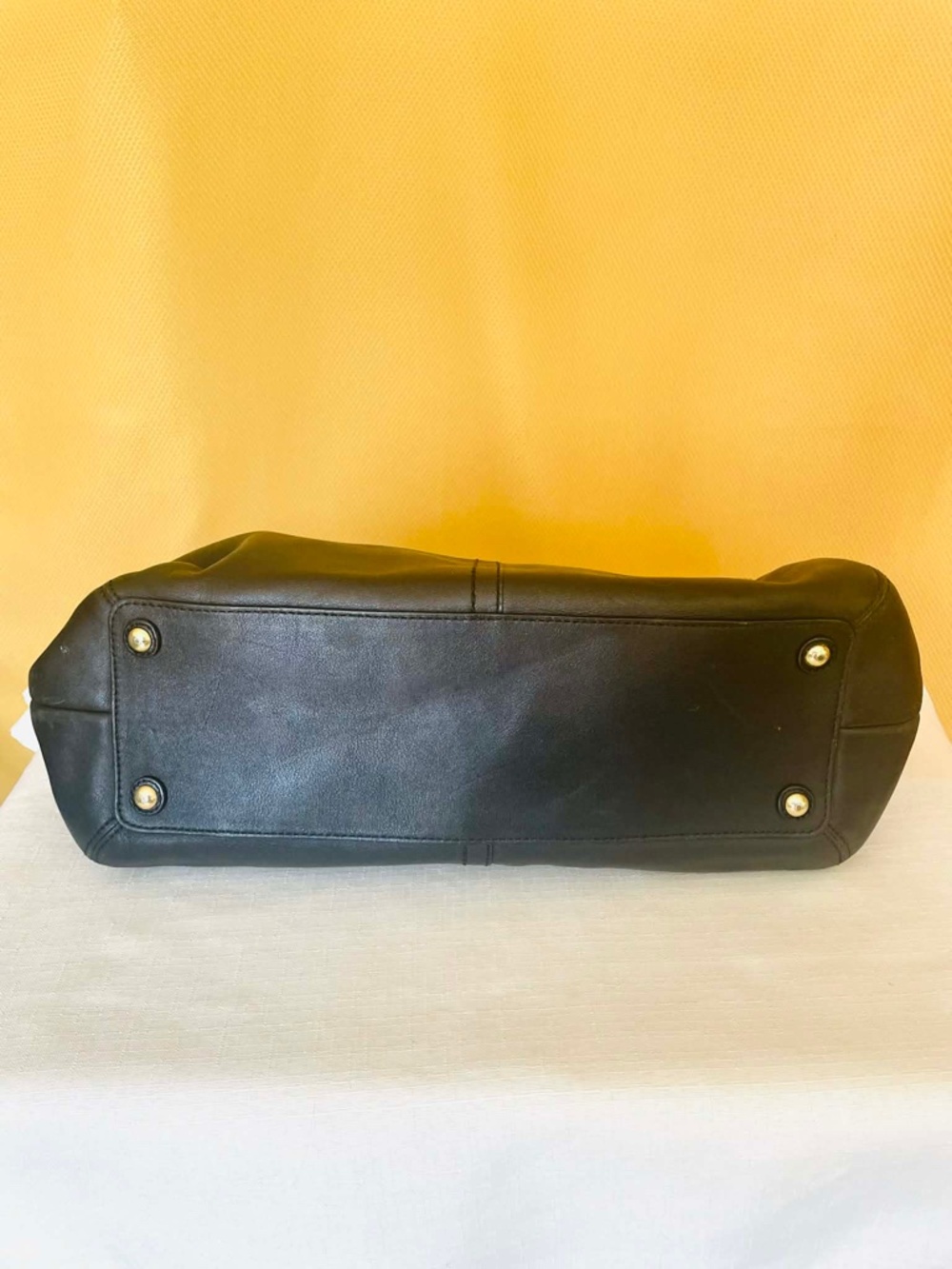 Coach Soho Carryall Black Leather Satchel Vintage Y2K - Picture 6 of 7